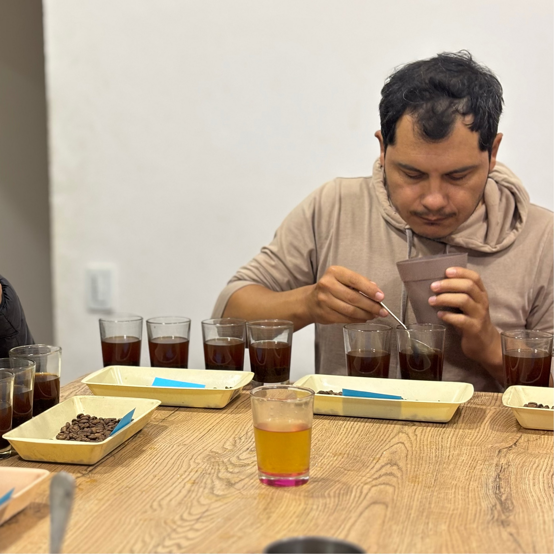 Cupping de café en colombie