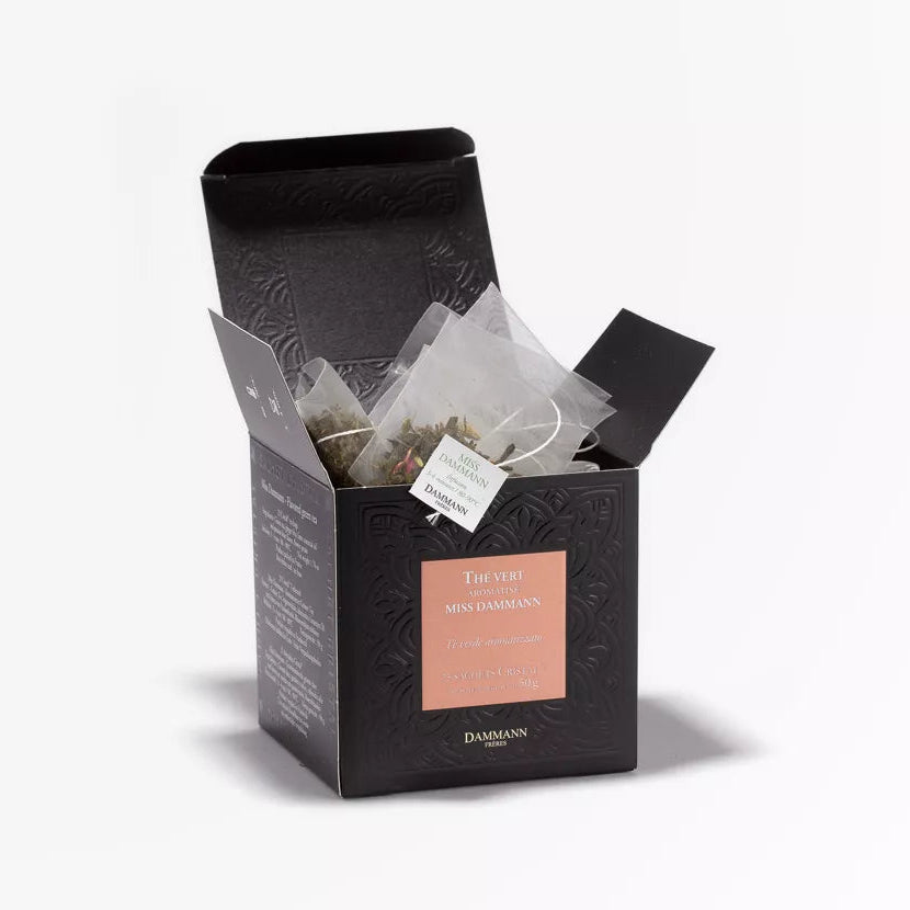 Boite Thé Vert Miss Dammann Frères Sachets