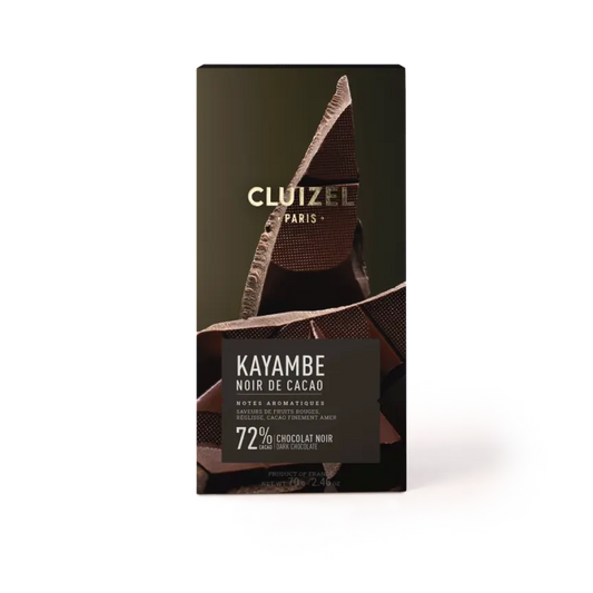 Cluizel - Tablette Kayambé (noir 72%)