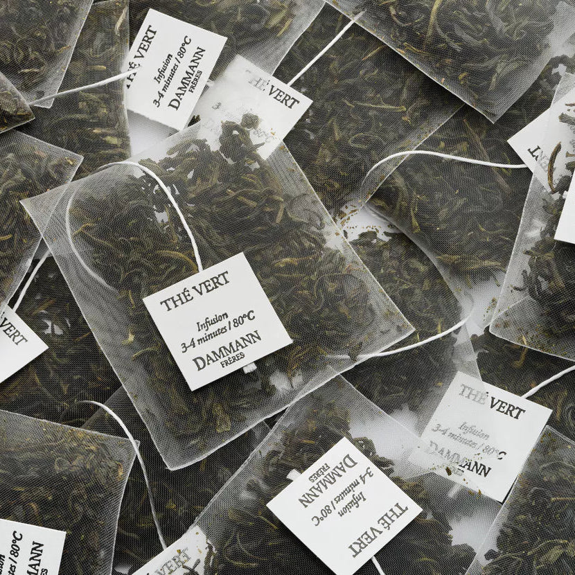 25 sachets thé vert jasmin dammann nantes