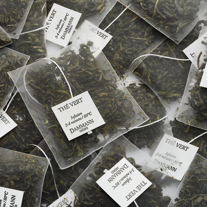 25 sachets thé vert jasmin dammann nantes
