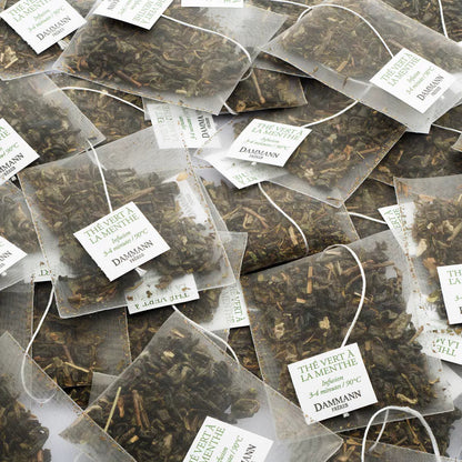 Thé vert sachets Menthe Dammann Frères à Nantes